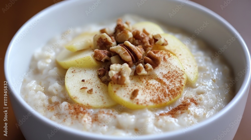 Delicious Apple Cinnamon Oatmeal with Walnuts: A Wholesome Breakfast Bowl Delicious Apple Cinnamon Oatmeal with Walnuts: A Wholesome Breakfast Bowl