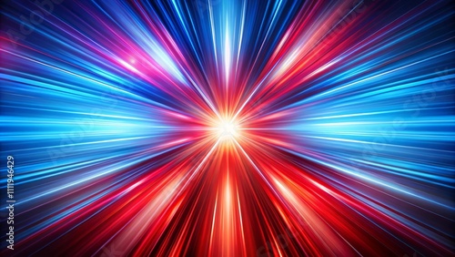 Abstract Rays of Color  A Dynamic Composition with Radiating Red and Blue Elements Perfect for Modern Art and Design Inspiration