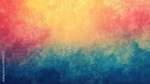 A vibrant blend of warm and cool colors creates an abstract textured background.