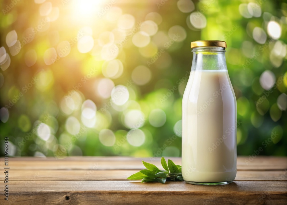 Elegant Milk Bottle MockUp with a Clean Background for Branding and Marketing Purposes, Perfect for Dairy Products, Recipes, or Beverage Promotions, Showcasing Product Design. Elegant Milk Bottle MockUp with a Clean Background for Branding and Marketing Purposes, Perfect for Dairy Products, Recipes, or Beverage Promotions, Showcasing Product Design.