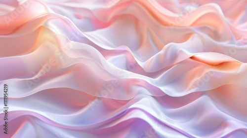 Smooth elegant pastel colored fabric flowing and forming soft folds and waves, luxurious satin texture background