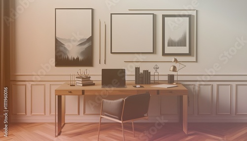 Frame mockup  ISO A paper size. Living room wall poster mockup. Interior mockup with house background. Modern interior design. 3D render. Modern Minimalist Frame and Blank Poster Background Design 