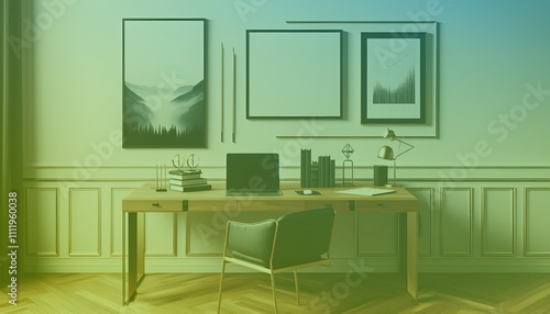 Frame mockup  ISO A paper size. Living room wall poster mockup. Interior mockup with house background. Modern interior design. 3D render. Modern Minimalist Frame and Blank Poster Background Design 