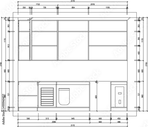 vector sketch illustration silhouette design interior furniture kitches set classic vintage with size scale 