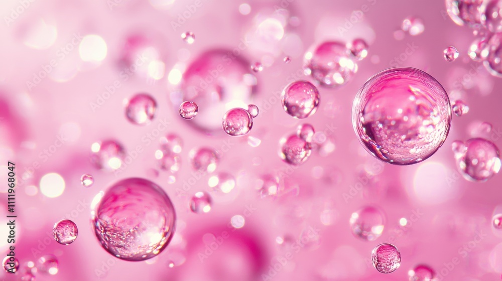 Translucent pink bubbles float gracefully in a dreamy atmosphere, creating a whimsical and vibrant ambiance. Translucent pink bubbles float gracefully in a dreamy atmosphere, creating a whimsical and vibrant ambiance.