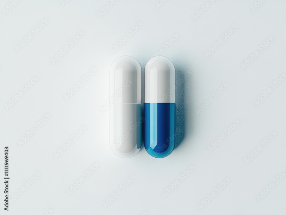 Pills on white surface Pills on white surface