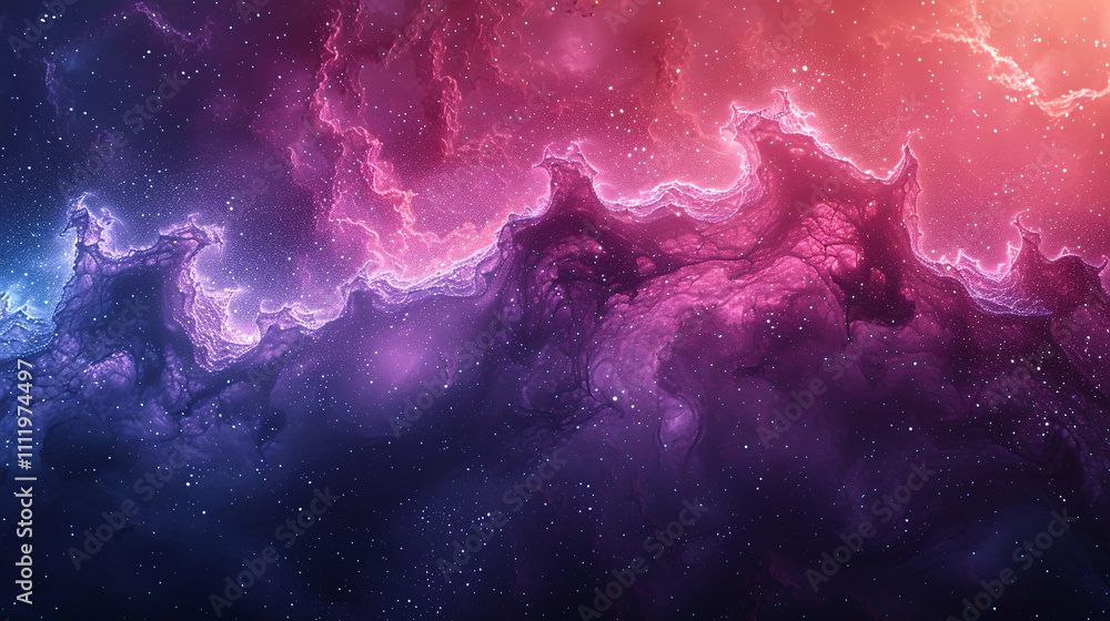 Obraz premium Universe with Stars, Constellations, and Galaxies Capturing the Vast and Stunning Beauty of the Cosmos