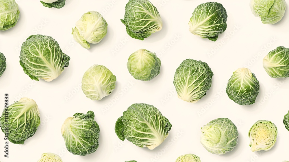 realistic pattern full of a lot of cabbage, studio editorial photo, cute tails realistic pattern full of a lot of cabbage, studio editorial photo, cute tails