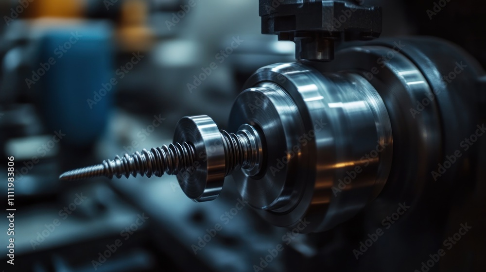 Metalworking Machine Close-Up Metalworking Machine Close-Up