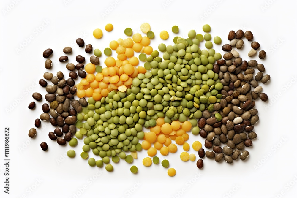 Collection of beans isolated on white background
Collection of beans isolated on white background