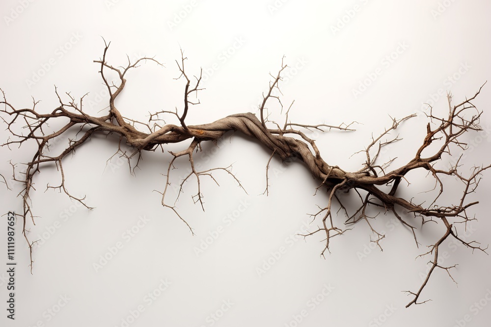 Tree without leaves, with dry bare branches watercolor illustration. Gothic driftwood Halloween decoration. Countryside isolated from background. For seasonal design winter, autumn.
Tree without leaves, with dry bare branches watercolor illustration. Gothic driftwood Halloween decoration. Countryside isolated from background. For seasonal design winter, autumn.