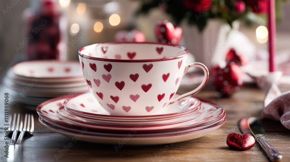 Valentine's Day Romantic Dinnerware Gift Valentine's Day Romantic Dinnerware Gift