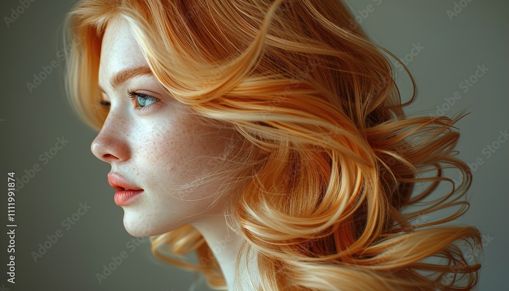 Fototapeta premium woman with hair
