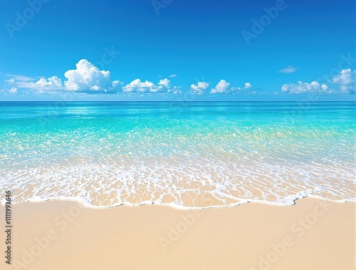 Blue ocean waves gently lapping against the shore , soothing sounds, seascapes, natural beauty, gentle waves, blue sea