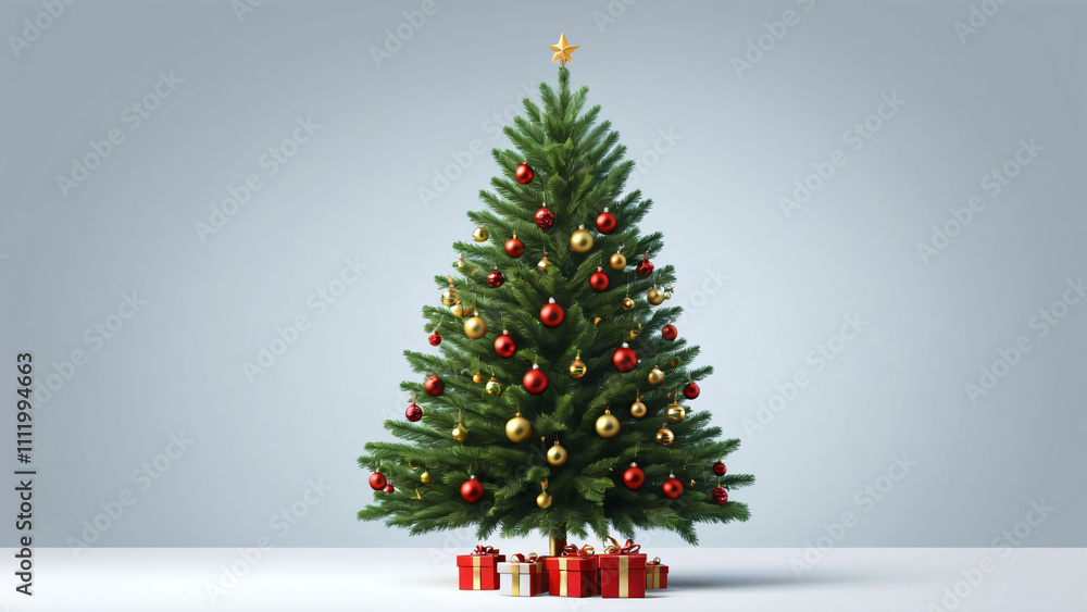 Christmas tree with decorations Christmas tree with decorations