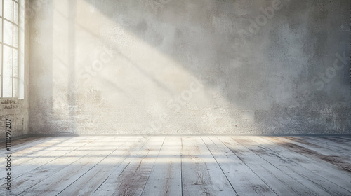 Neutral backdrop in a photography studio with soft lighting for professional use