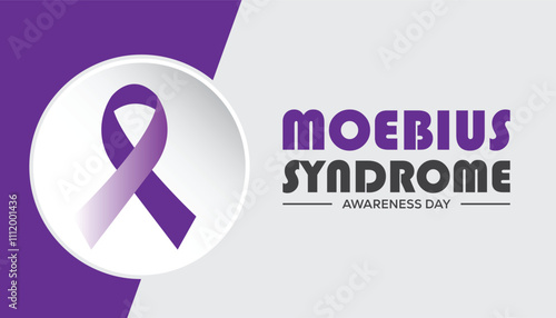 Moebius Syndrome Awareness Day observed each year during January. Healthcare Medical Awareness concept. Vector template for banner, greeting card, poster with background.