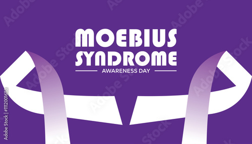 Moebius Syndrome Awareness Day observed each year during January. Healthcare Medical Awareness concept. Vector template for banner, greeting card, poster with background.