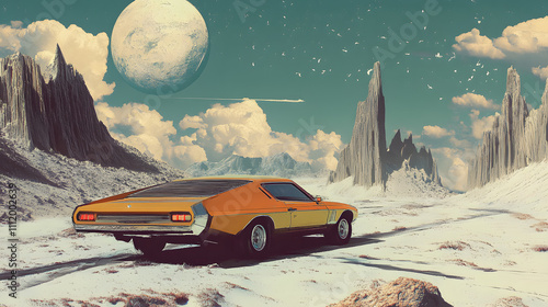 Retro Art with Vintage Aesthetic Design