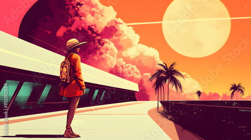 Retro Art with Vintage Aesthetic Design