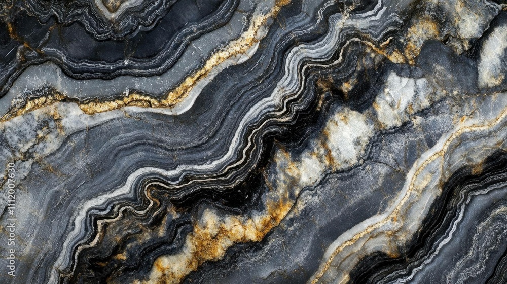 Abstract close-up of layered stone with intricate patterns and colors. Abstract close-up of layered stone with intricate patterns and colors.