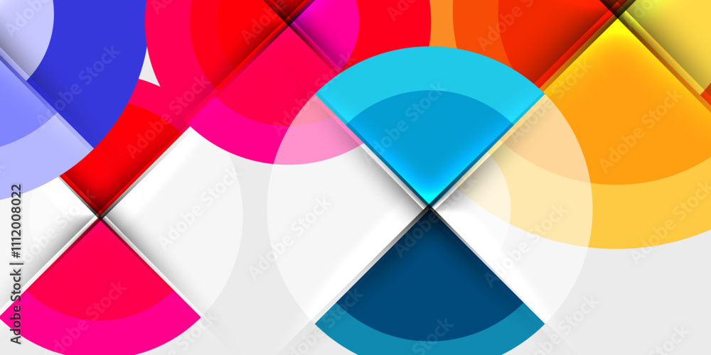 Circle and semi circle geometric background. Vector Illustration For Wallpaper, Banner, Background, Card, Book Illustration, landing page Circle and semi circle geometric background. Vector Illustration For Wallpaper, Banner, Background, Card, Book Illustration, landing page