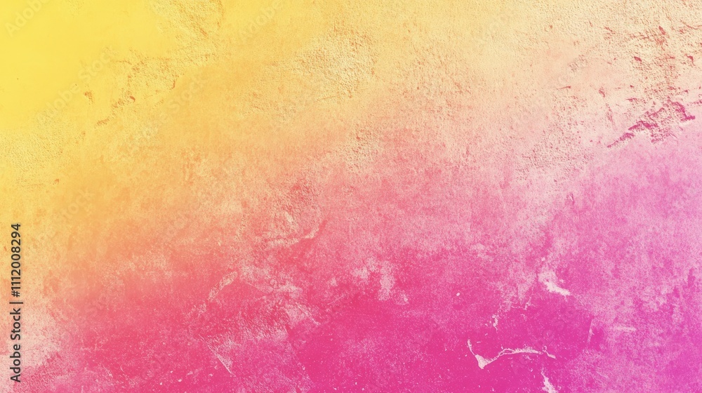 Fototapeta premium A vibrant gradient background seamlessly blending from yellow to pink.