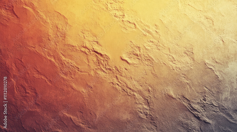 Naklejka premium Abstract textured background with warm gradient tones blending from orange to gold.