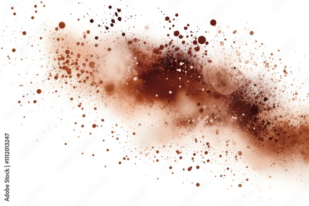 Brown powder explosion on white background. Colored cloud. Colorful dust explode. Paint Holi.
Brown powder explosion on white background. Colored cloud. Colorful dust explode. Paint Holi.