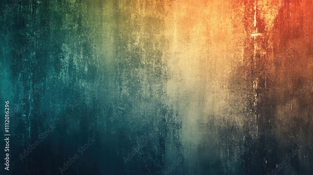 Fototapeta premium A vibrant textured background with a gradient of warm and cool colors, creating an artistic atmosphere.