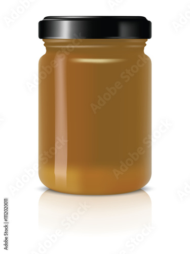 Mock up jam glass jars or decorative glass jars