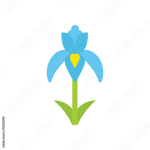 Iris vector icon