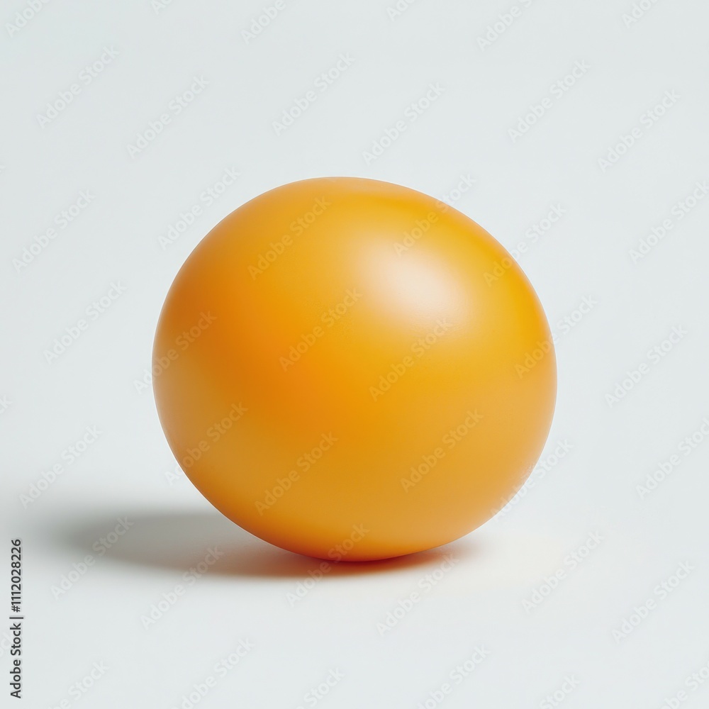 Single orange sphere on white background. Single orange sphere on white background.