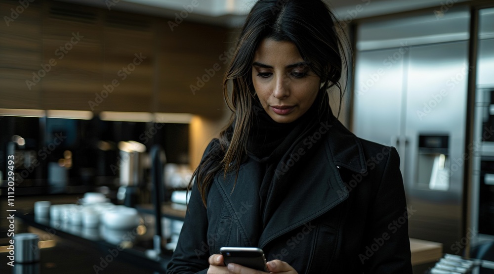 woman texting on mobile phone Minimalistic Photo with copy space, award winning photograph, woman texting on mobile phone Minimalistic Photo with copy space, award winning photograph,