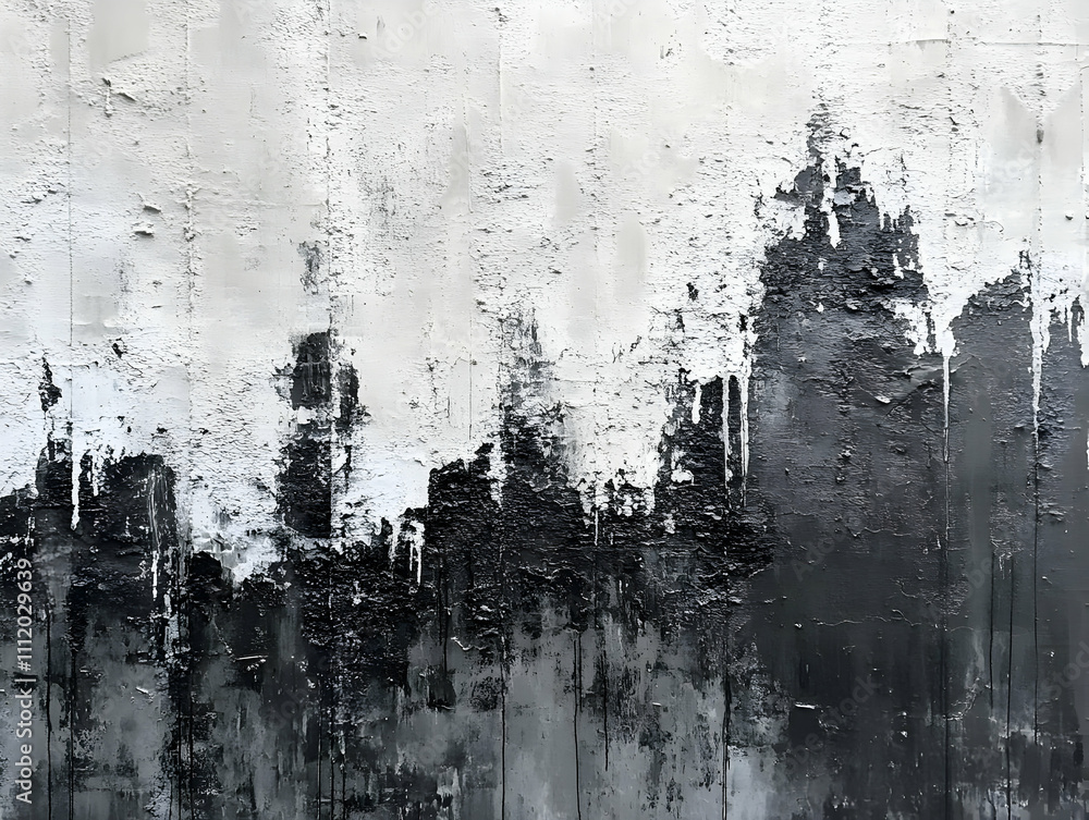 Abstract Gray and Black Texture Painting Abstract Gray and Black Texture Painting