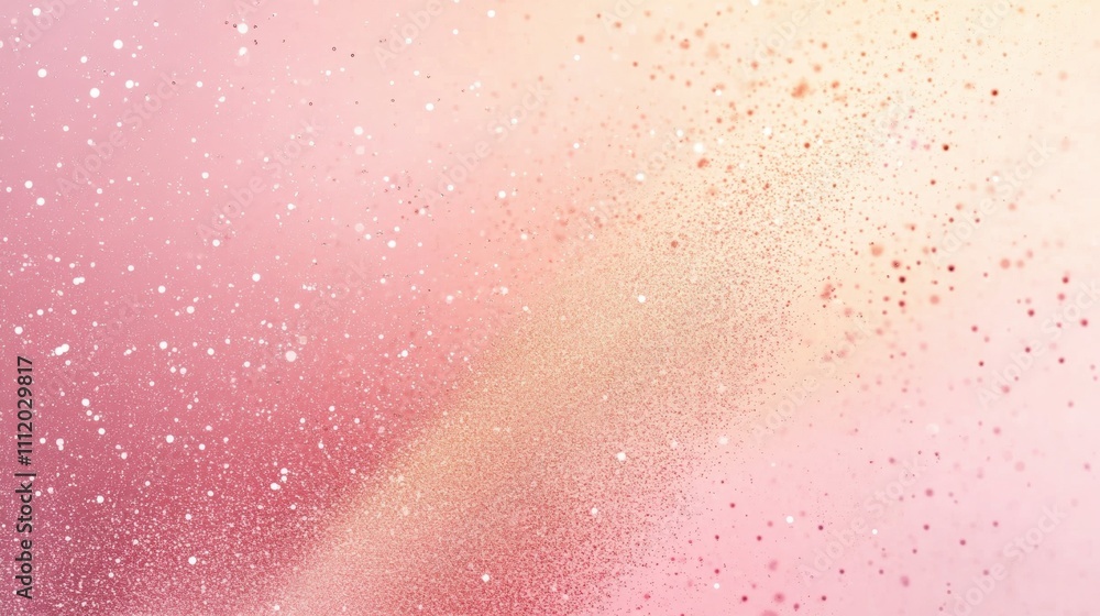 Fototapeta premium Soft pastel gradient with sparkling dots creating a magical and dreamy effect.