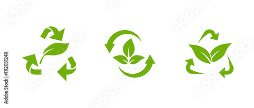 A minimalistic green leaf icon with a clean outline, symbolizing eco friendly lifestyles, sustainability, and renewable energy, ideal for environmental logos and agriculture products.