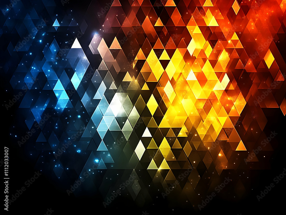Obraz premium Abstract Geometric Background-Triangles