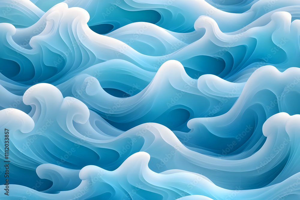 Obraz premium Abstract 3D Wave Background
