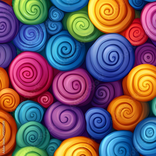 Colorful Spiral Abstract Illustration