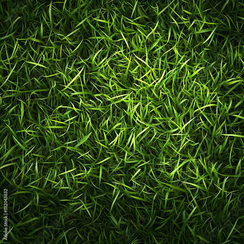 Vibrant Green Grass Background Illustration