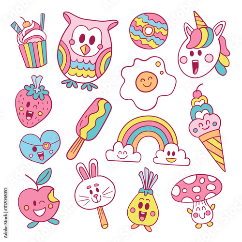 Cute Character Element Collection
