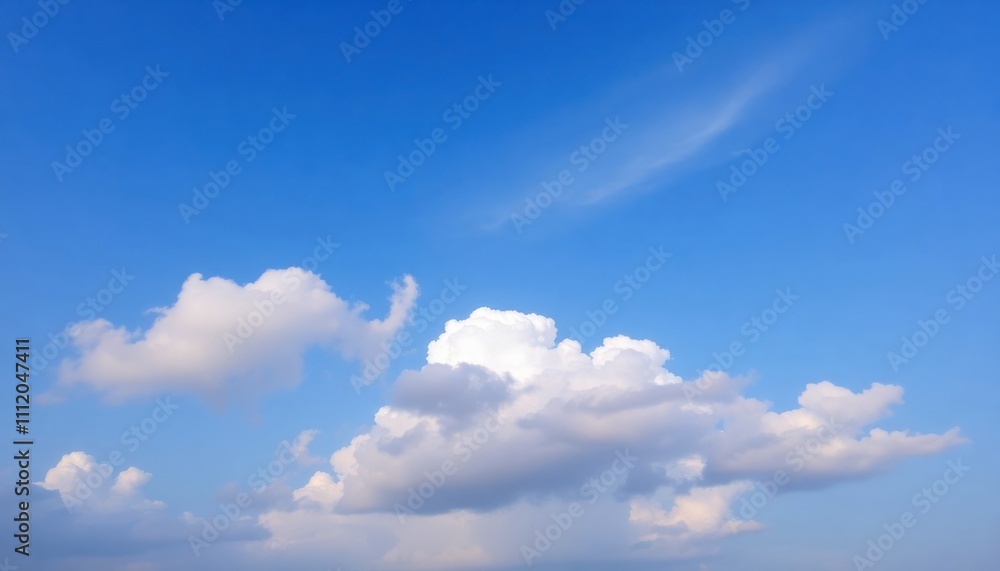 Obraz premium blue sky with beautiful clouds
