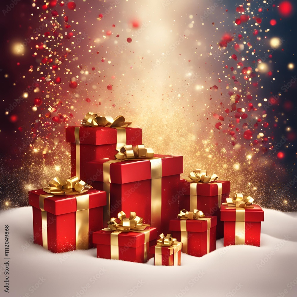 Dynamic Abstract Christmas Background with Cascading Particles and Floating Gift Boxes
Dynamic Abstract Christmas Background with Cascading Particles and Floating Gift Boxes