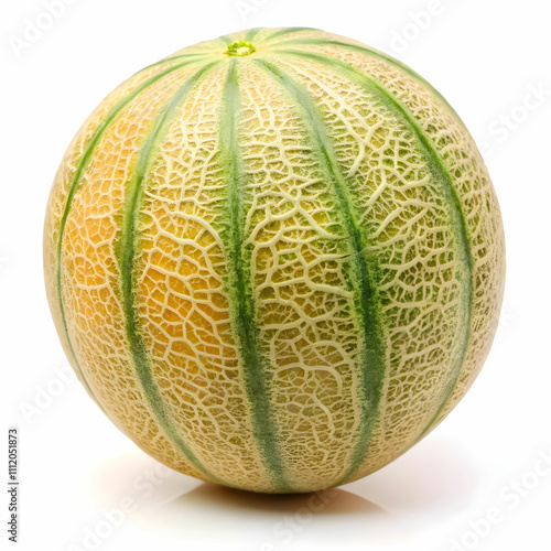 melon on white background