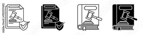 Code of conduct icon set.