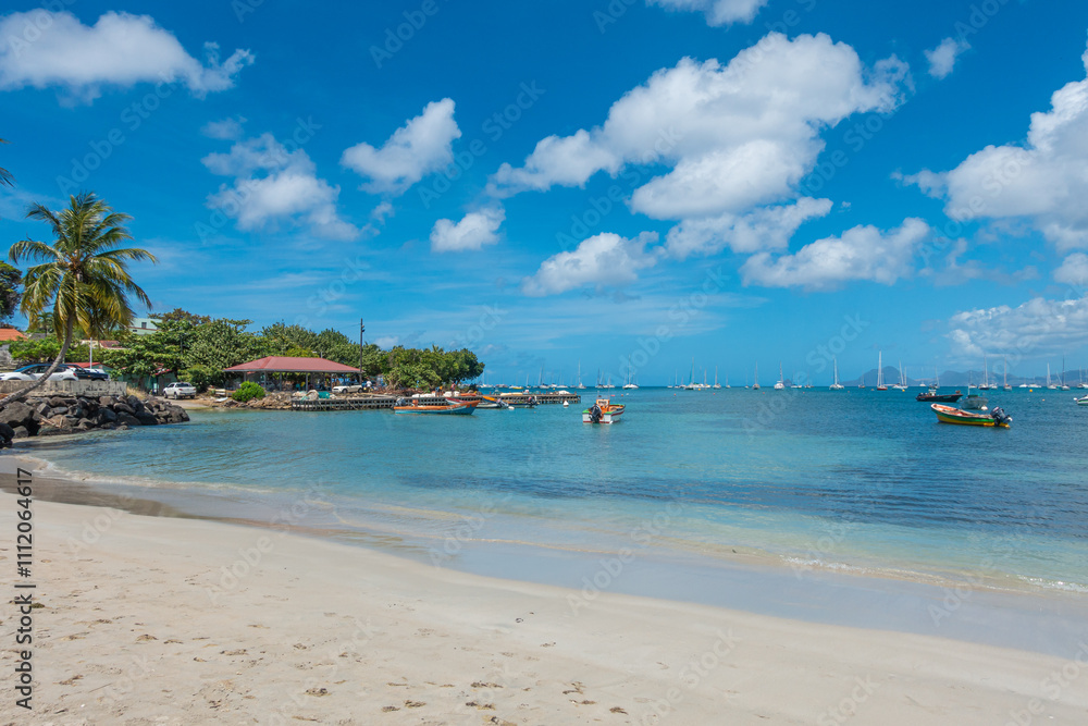 Plage de la ville de Sainte Anne, Martinique, Antilles Françaises. Plage de la ville de Sainte Anne, Martinique, Antilles Françaises.