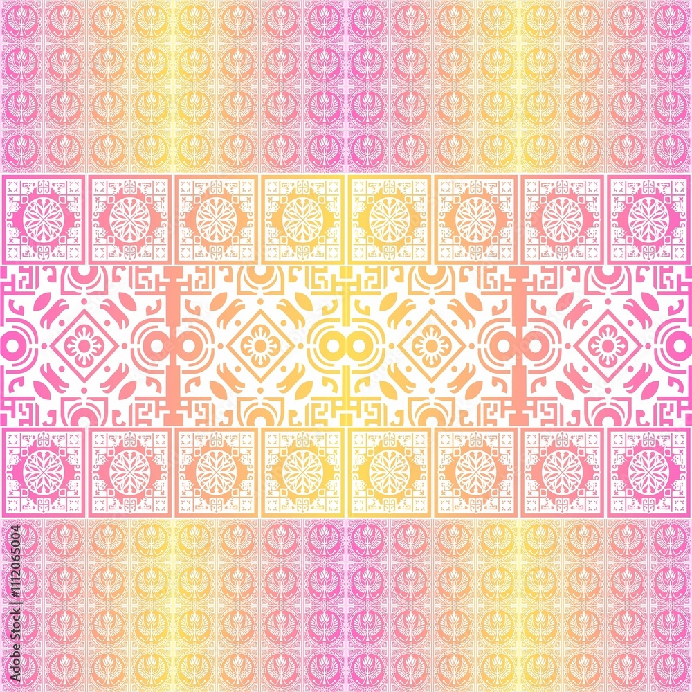 seamless pattern with flowers background with blocks seamless pattern with flowers background with blocks