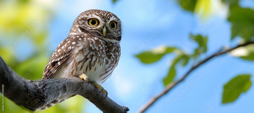 Owl bird on tree branch. Wildlife animal. Generative AI technology.
Owl bird on tree branch. Wildlife animal. Generative AI technology.