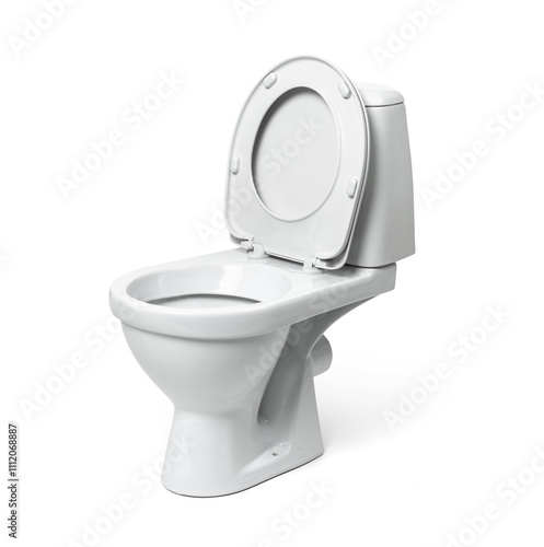 Wall Mural Toilet with raised seat, isolated on a transparent background png